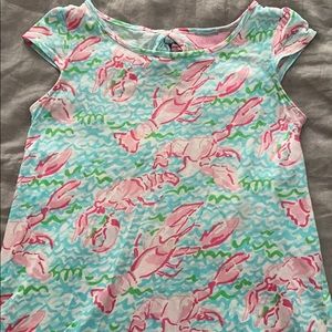 EUC Girls Lilly Pulitzer Lobster Dress Size Small